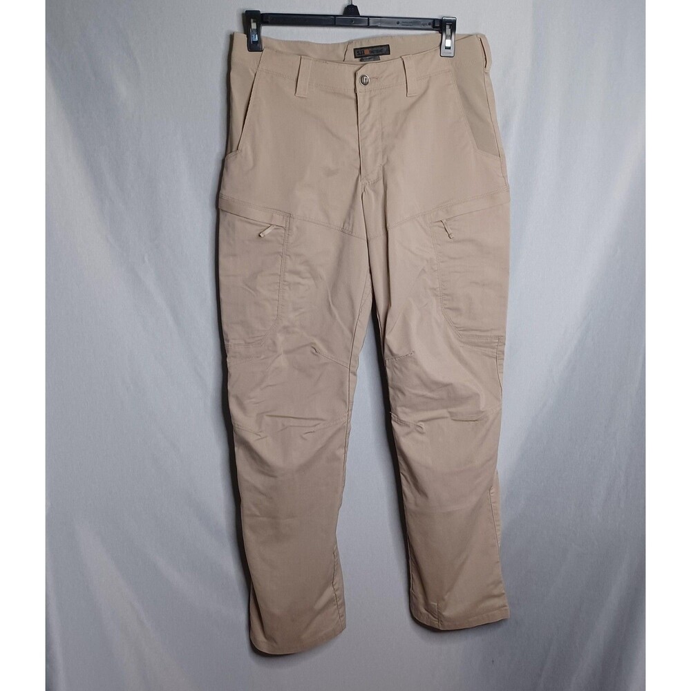 5.11 Tactical Pants Mens 36x34 Beige Cargo Canvas Workwear Hiking Utility Casual